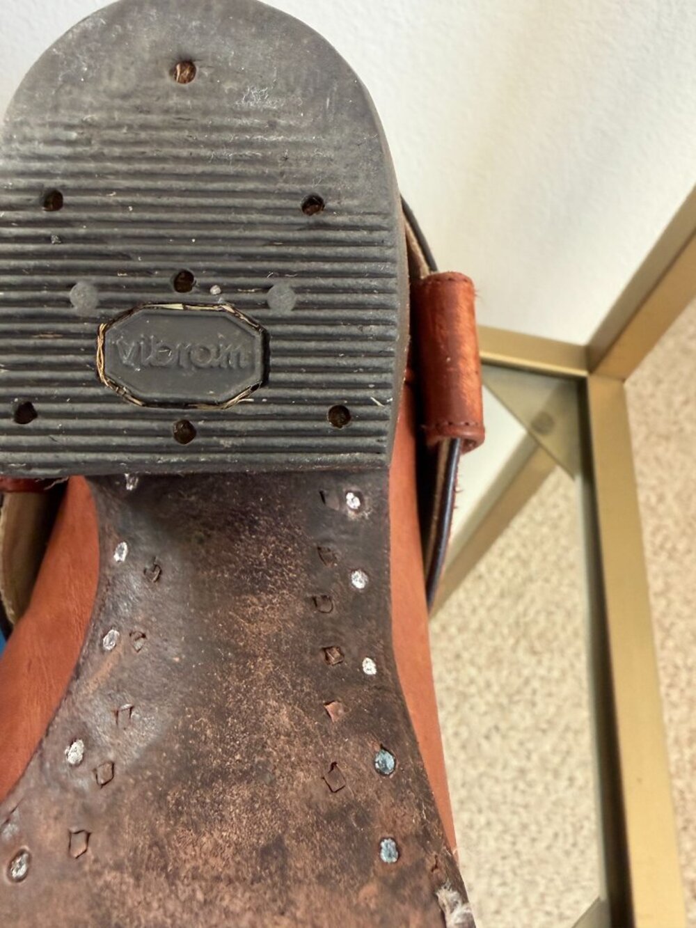 Custom, vintage-embossed foldover leather boots from Kemo Sabe - Picture 11 of 16